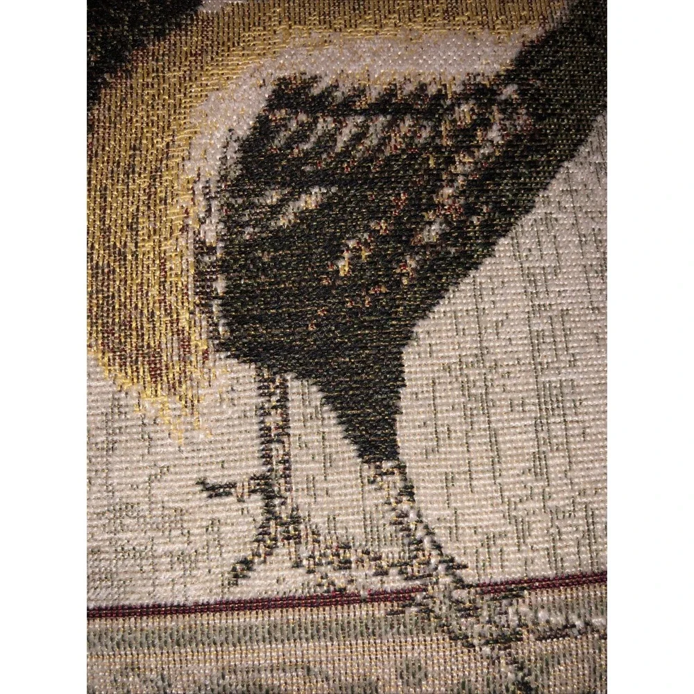 Granny's Country Farmhouse‎ Rooster Throw Pillow Brocade & Velvet 15x15x5